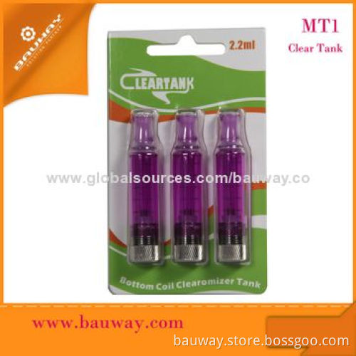 Bauway MT1 Bottom Replaceable Coil Cartomizers, 2.2mL CapacityNew
